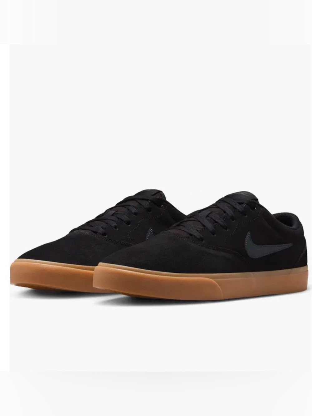 Nike Charge Skate Solarsoft Sneaker Men Black Suede Sneakers Gum Sole Sneakers 7